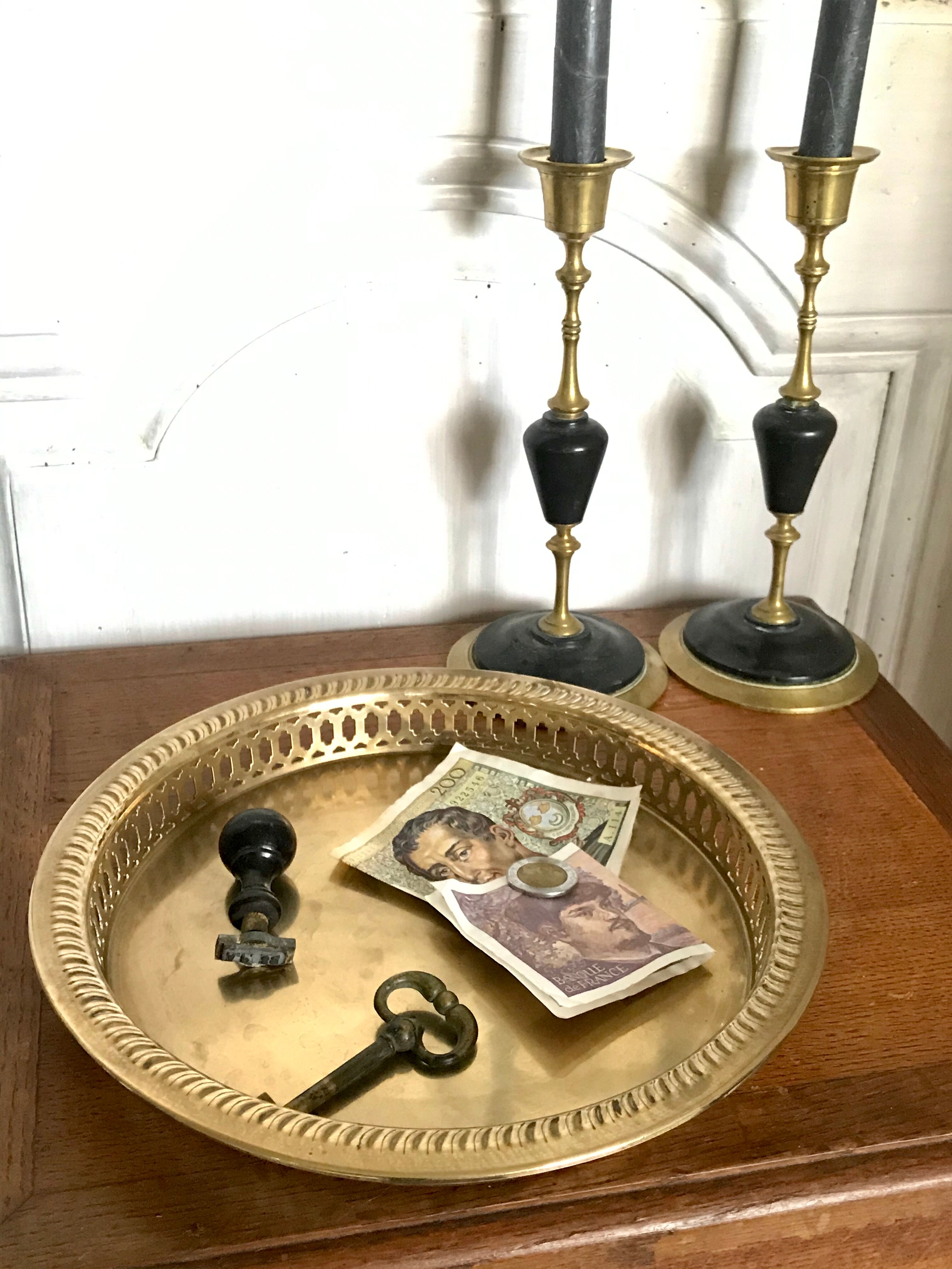 Empty brass pocket circa 1900