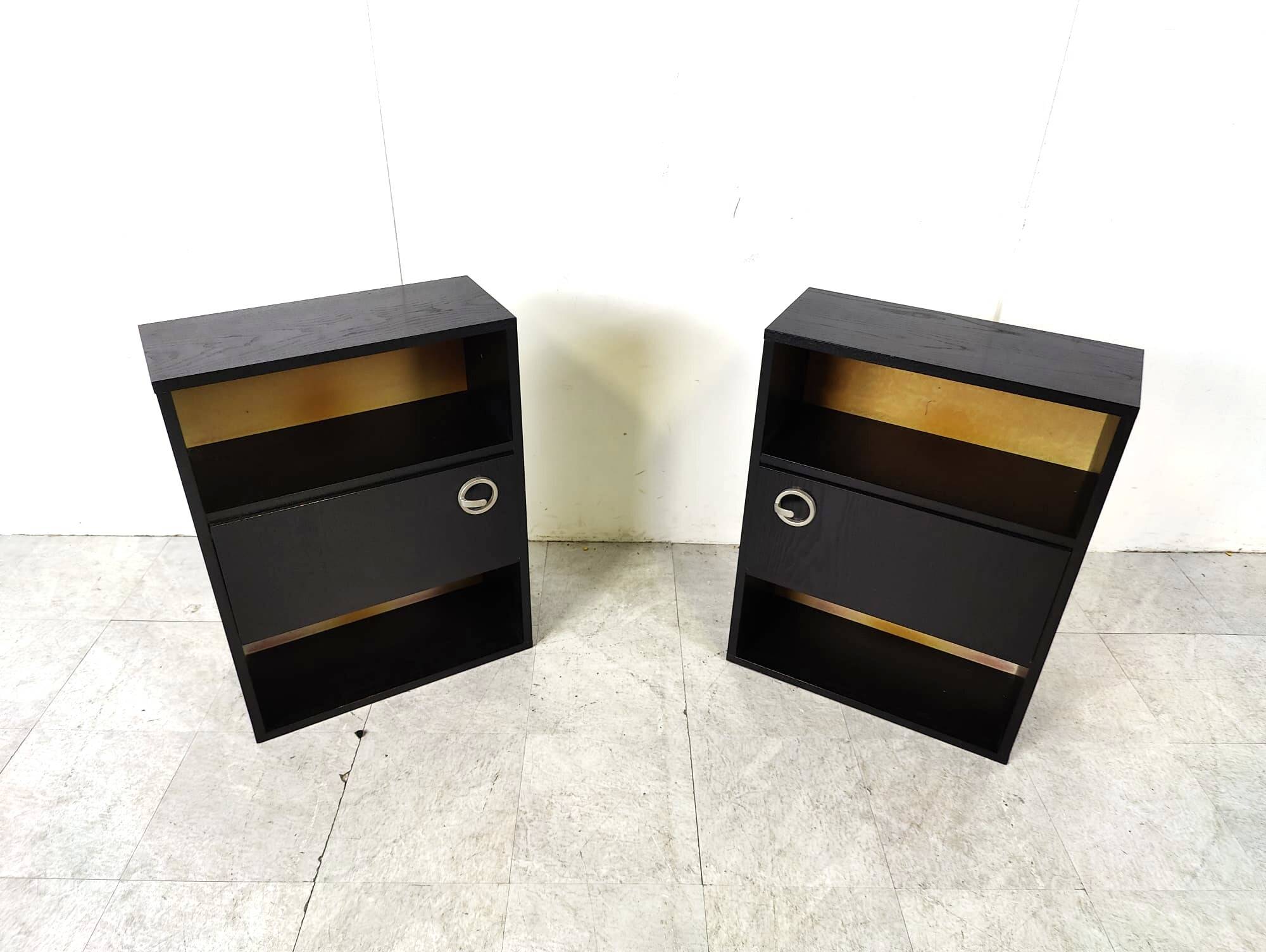 Pair of bedside tables, 1970s