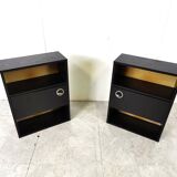 Pair of bedside cabinets, 1970s