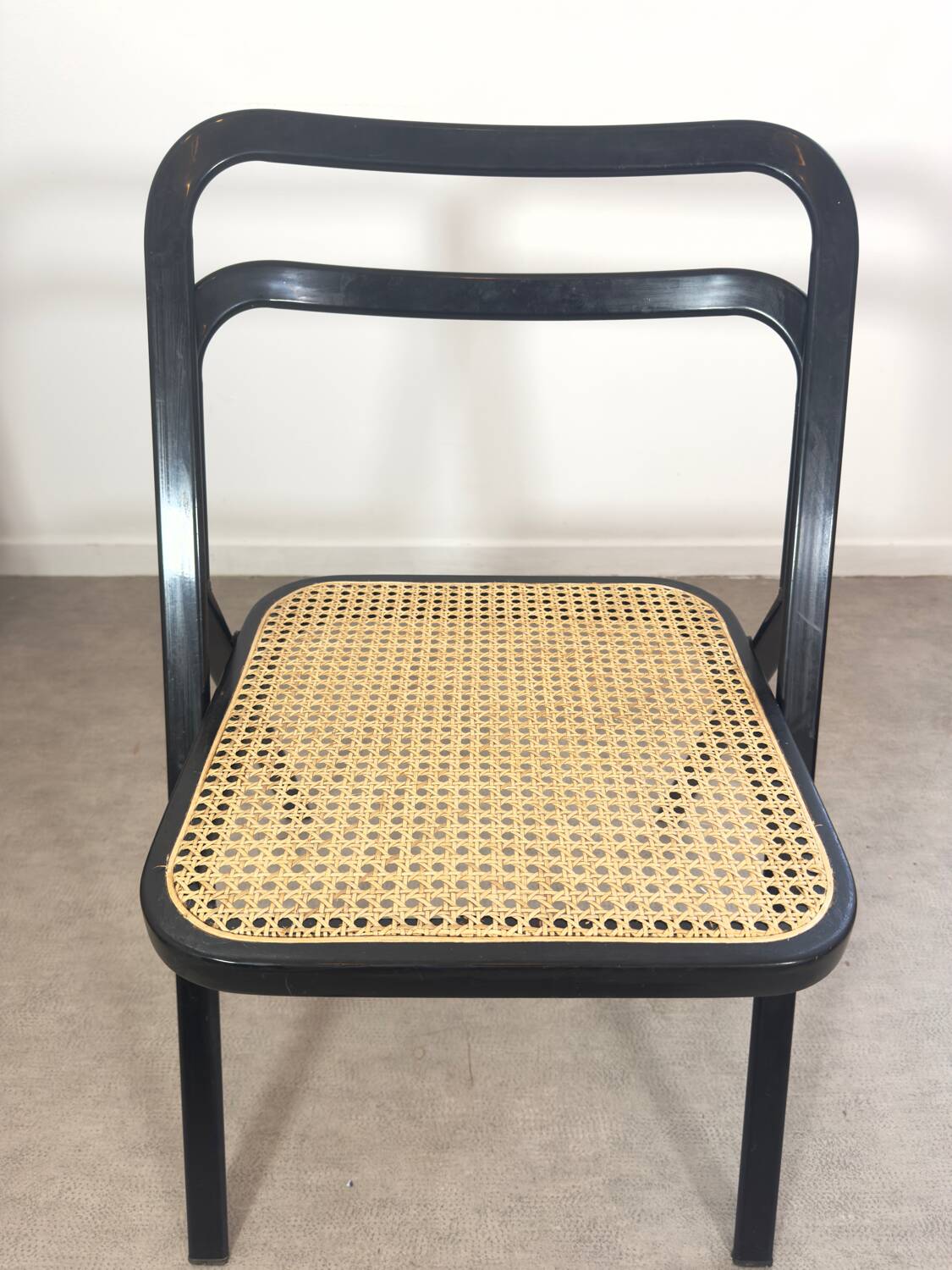 Giorgio Cattelan folding cane chair for Cidue