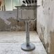 80s glass and marble console