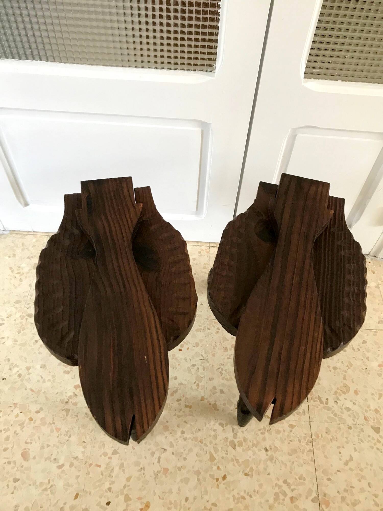 Vintage tripod stools from the 70s
