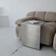 Table d'appoint en acier inoxydable en forme de C Veliento