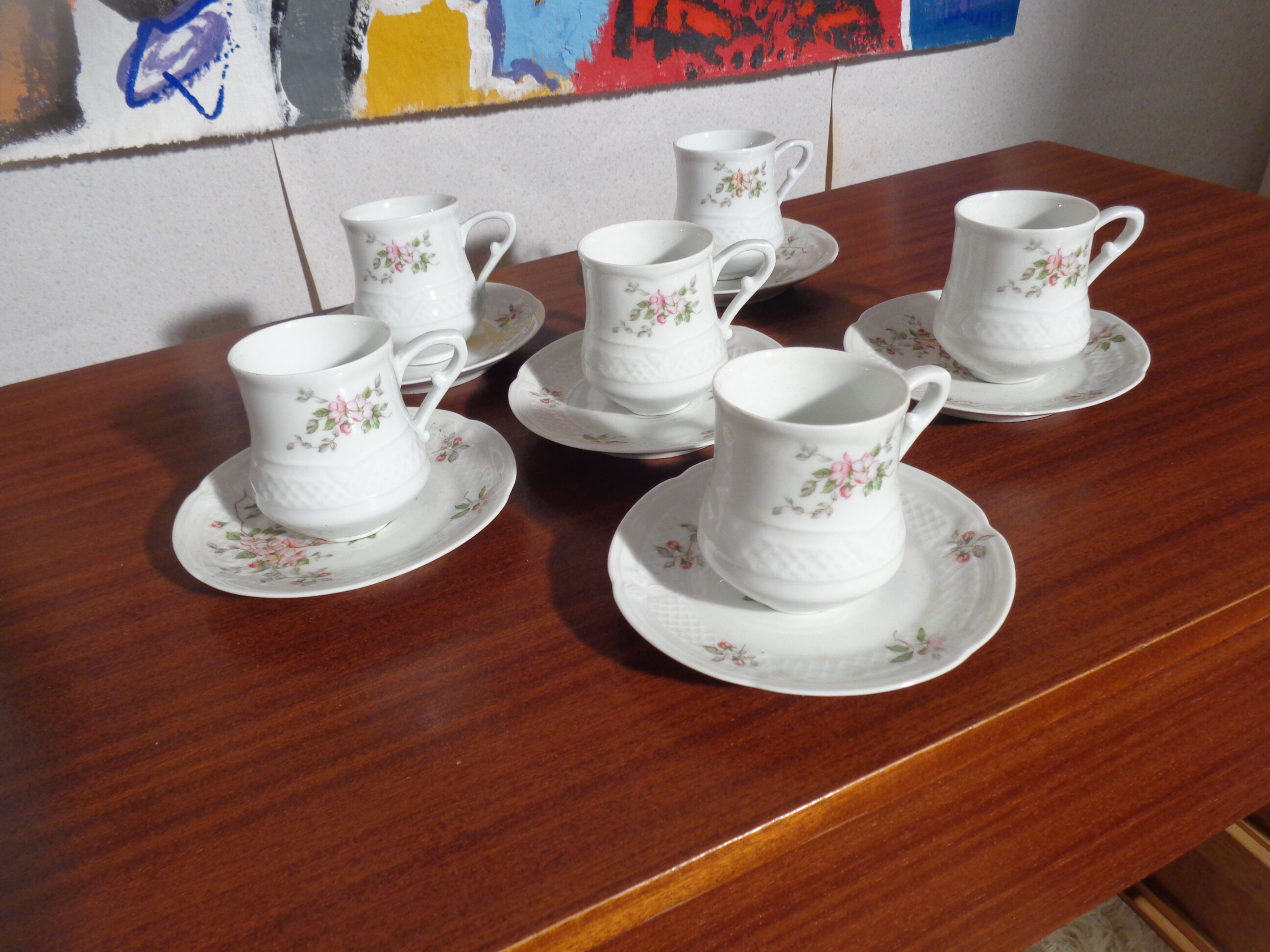 Louis Lourioux coffee cups in their box