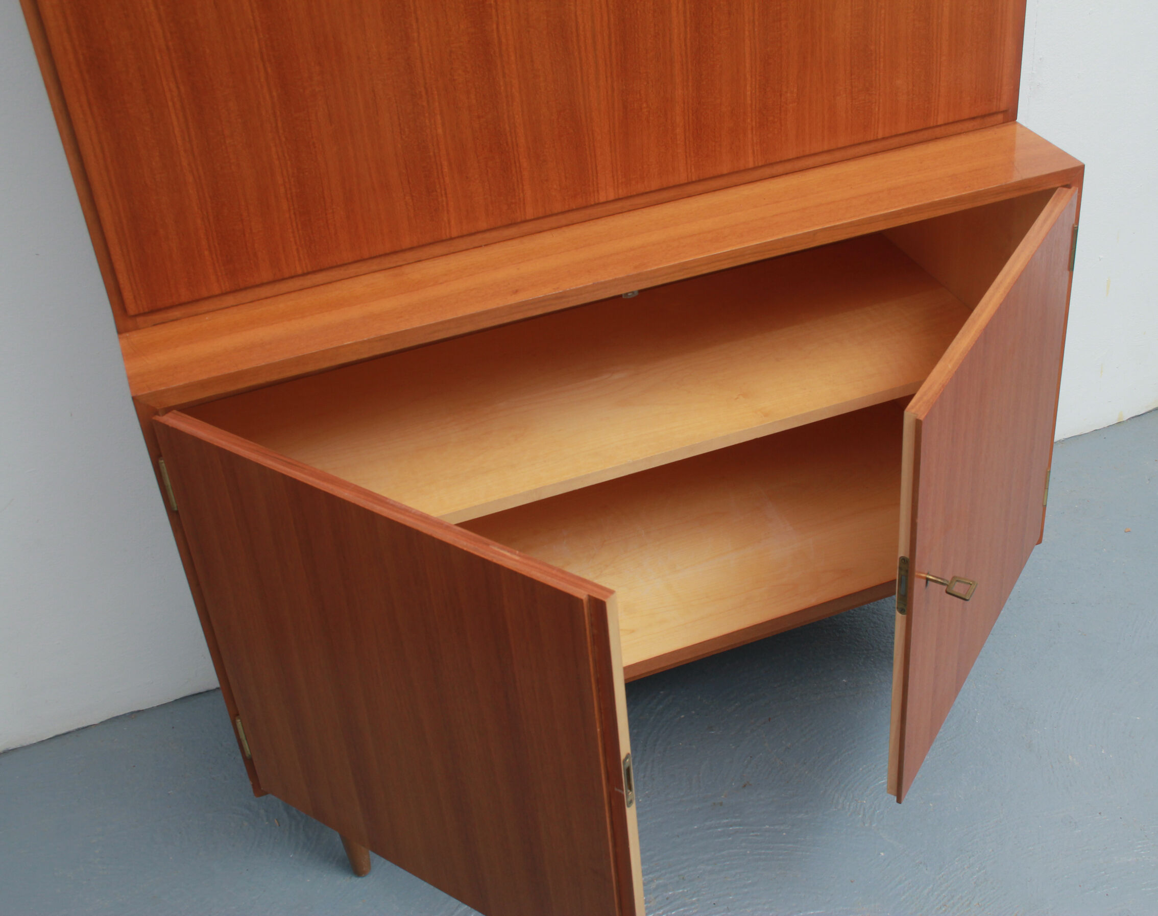 1960s secretary combination in walnut
