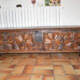Solid oak chest
