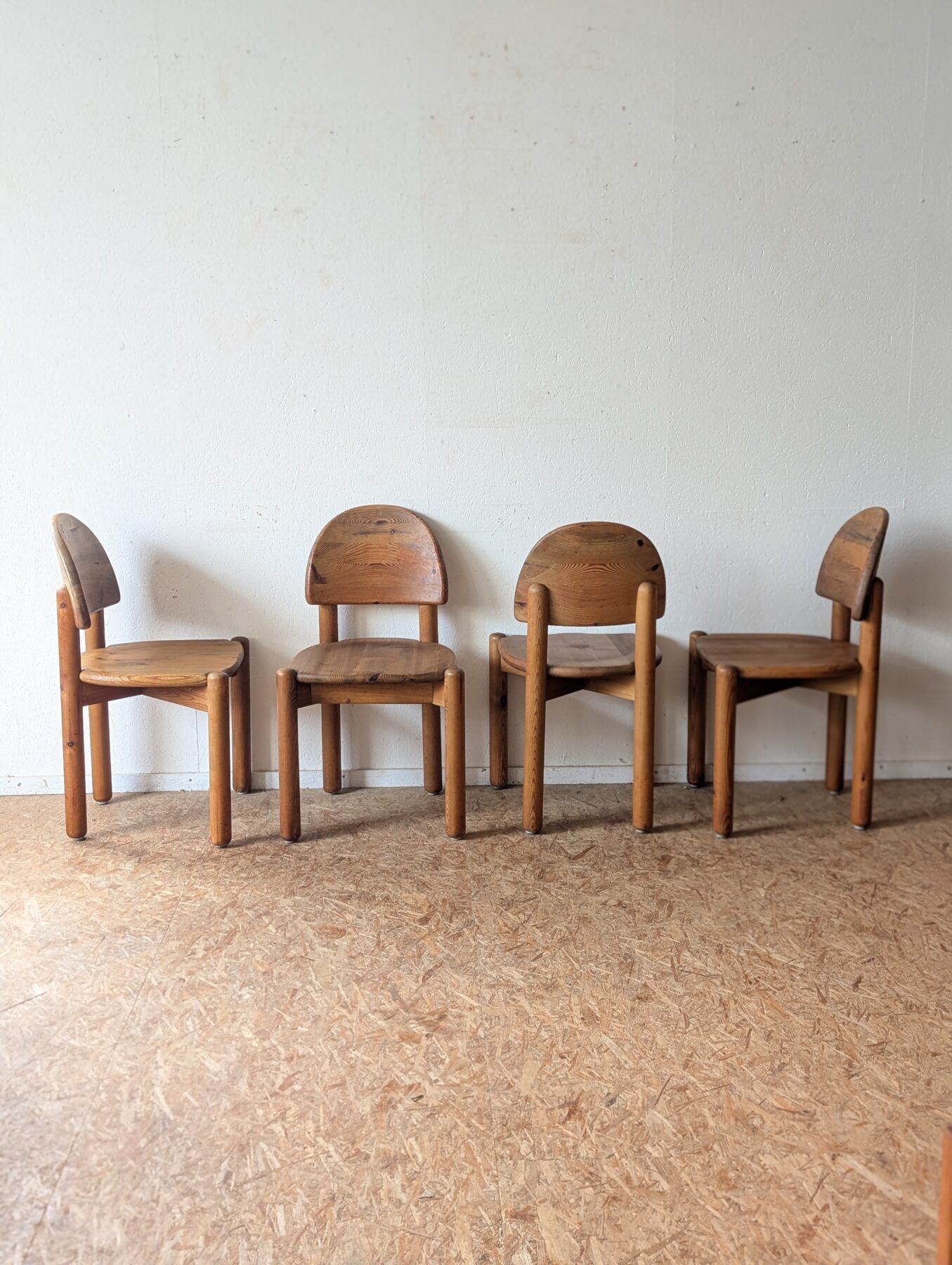 Set of 4 chairs by Rainer Daumiller from the 70s/80s.