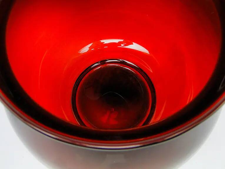 Modernist vase, glass, Poland, 1970s