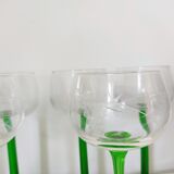 Set of 8 Glasses of La Rochère Crystal Wine and Glass
