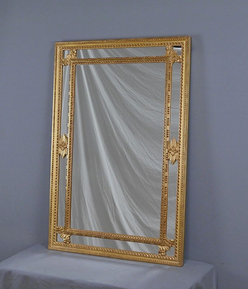 Large mirror with shutters, Louis XVI style – Mid 20th century