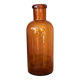 Amber glass bottle vase