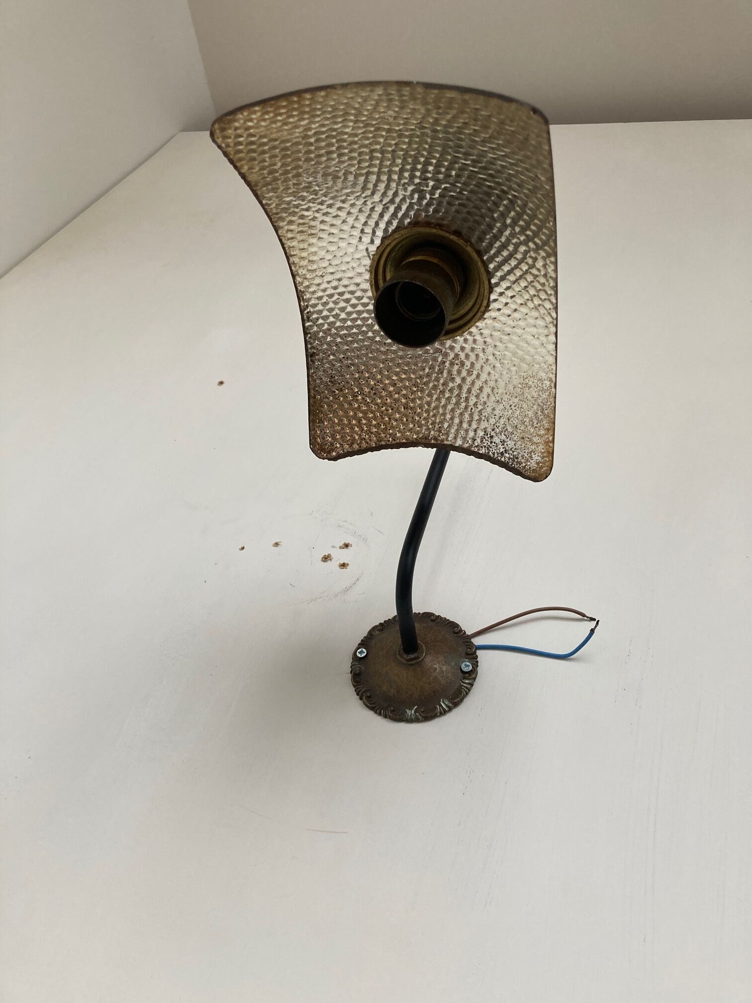 Run of antique English mercury glass wall light