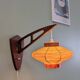 Danish vintage wall light in teak