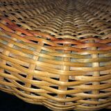 Old 60s rattan stool