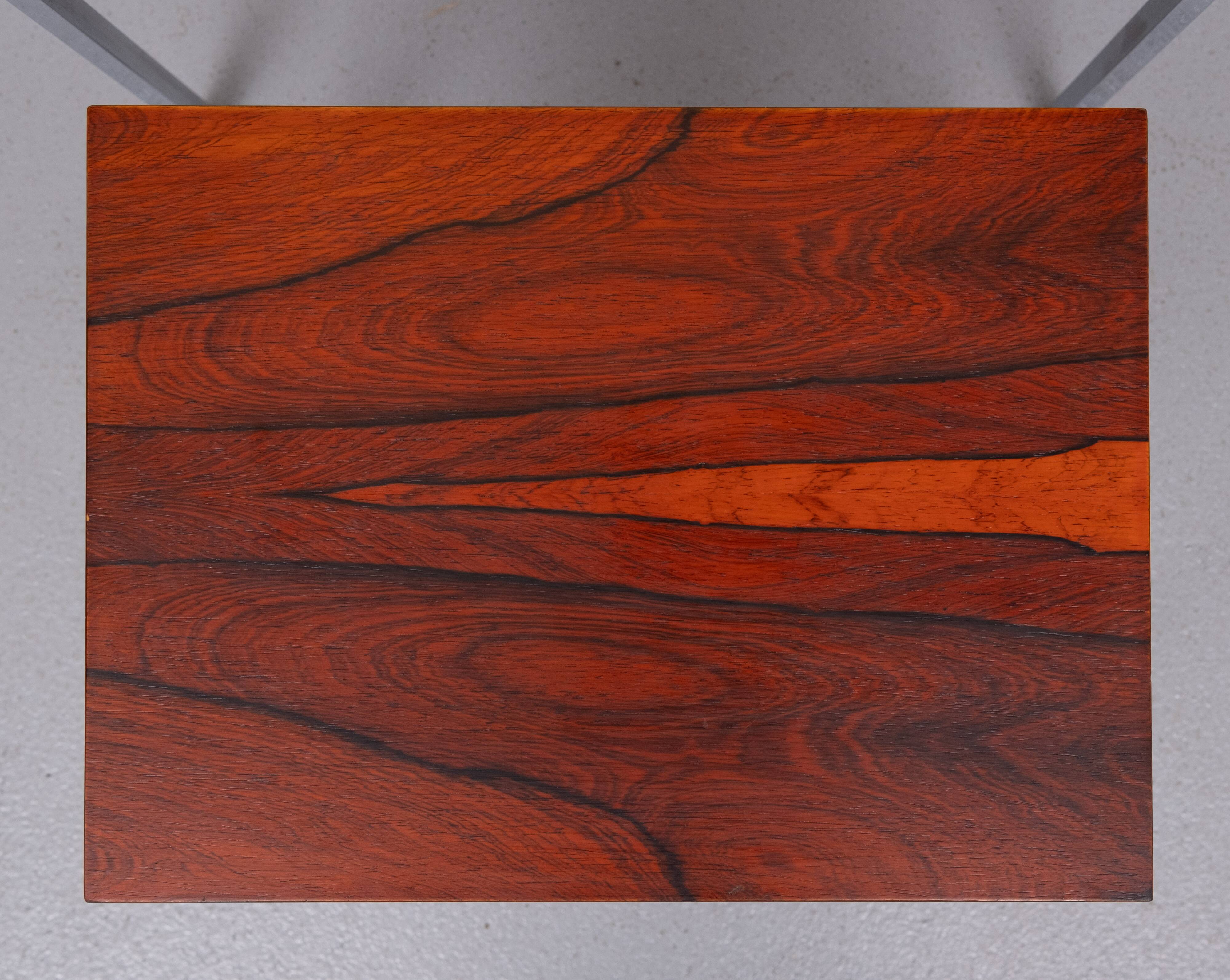 set Rose wood side tables 1970s