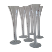 Lot of 6 champagne flutes