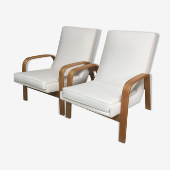 Pair armchairs 1960 modèle "1005" design A.R.P.