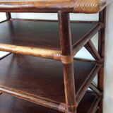 Rattan side table from the 70s/80s