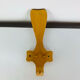 Curved wooden coat hook, 1960s vintage