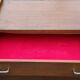Vintage oak chest of drawers feet compass and fins of the 50s 2 doors 1 drawer