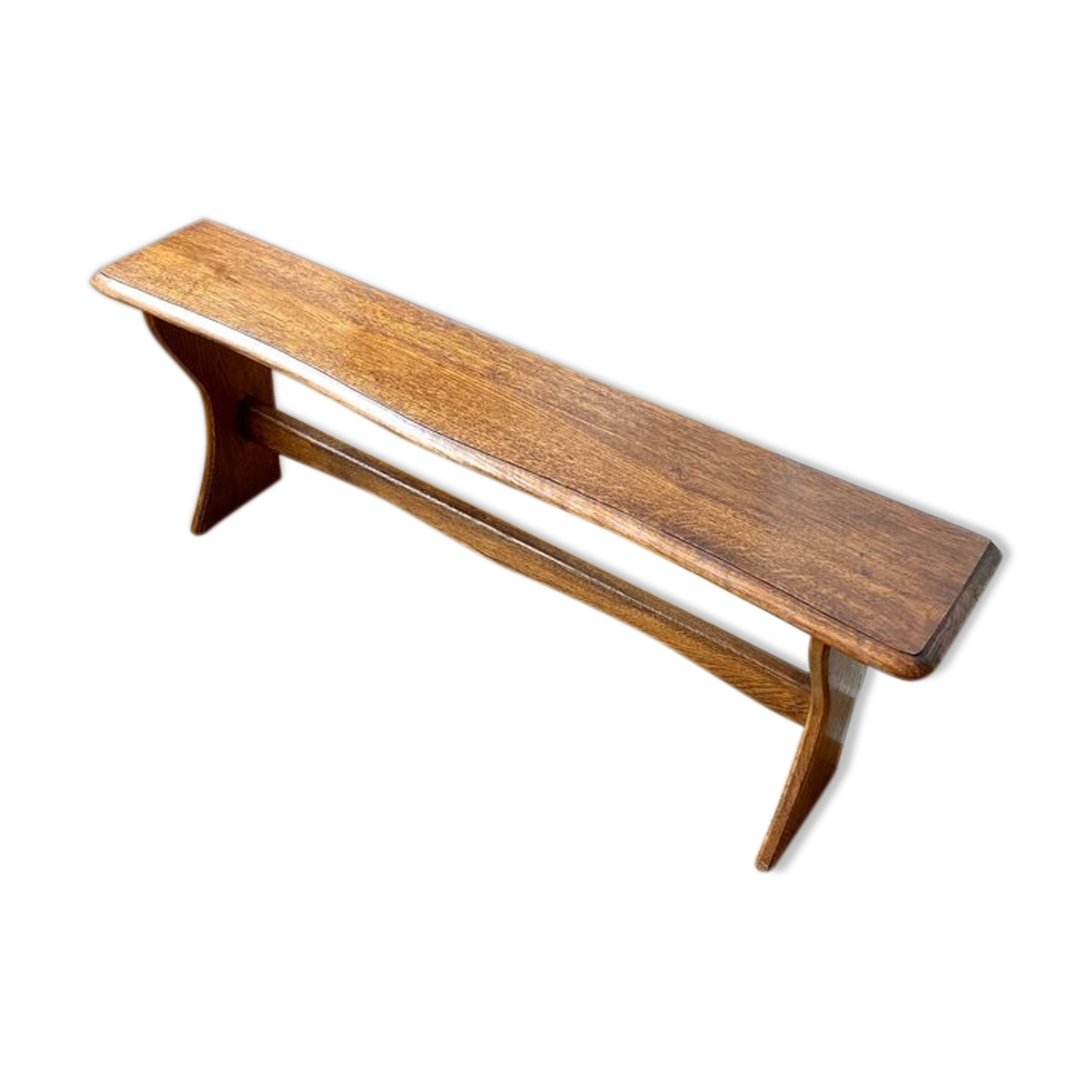 Dark wood bench