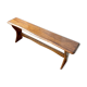 Banc en bois foncé