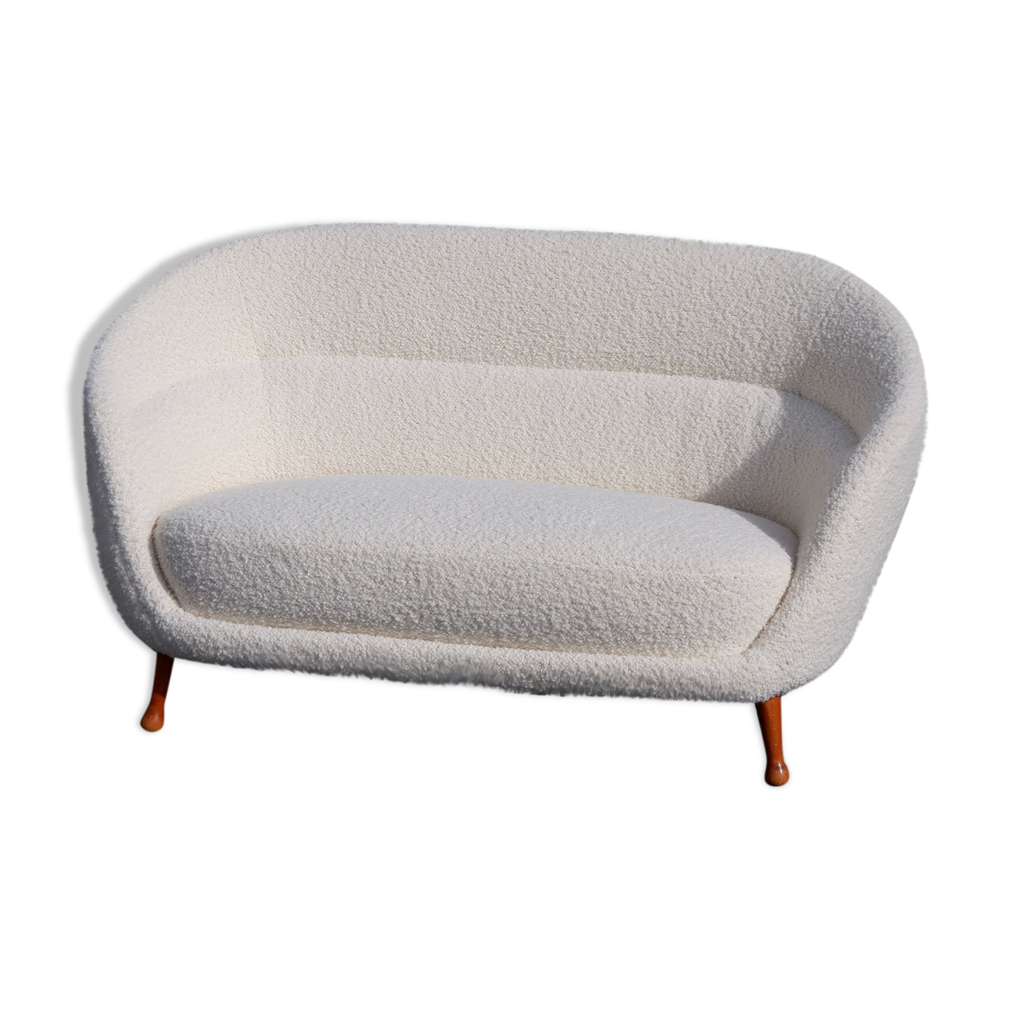 Arne Norell Curvy Soffa Produced by Westbergs Möbler, Sweden, circa 1960