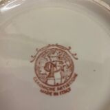 Paire de vases motif chinois rose porcelaine italienne annees 70 signes fg