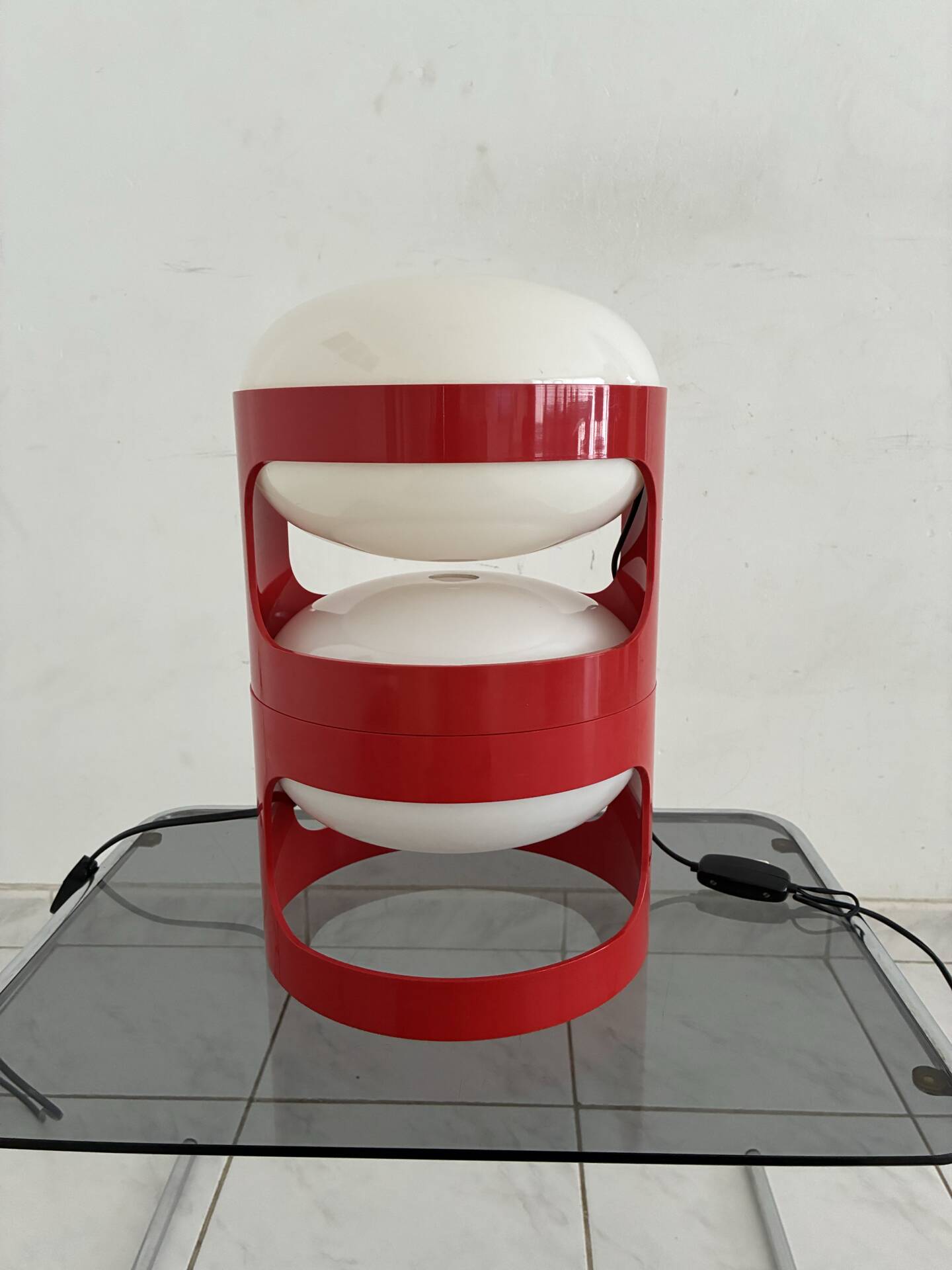 Lampe de table vintage KD28 Joe Colombo ensemble de deux