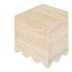 Table d'appoint en travertin