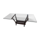Table industrielle fer et verre 200 x 900 cm