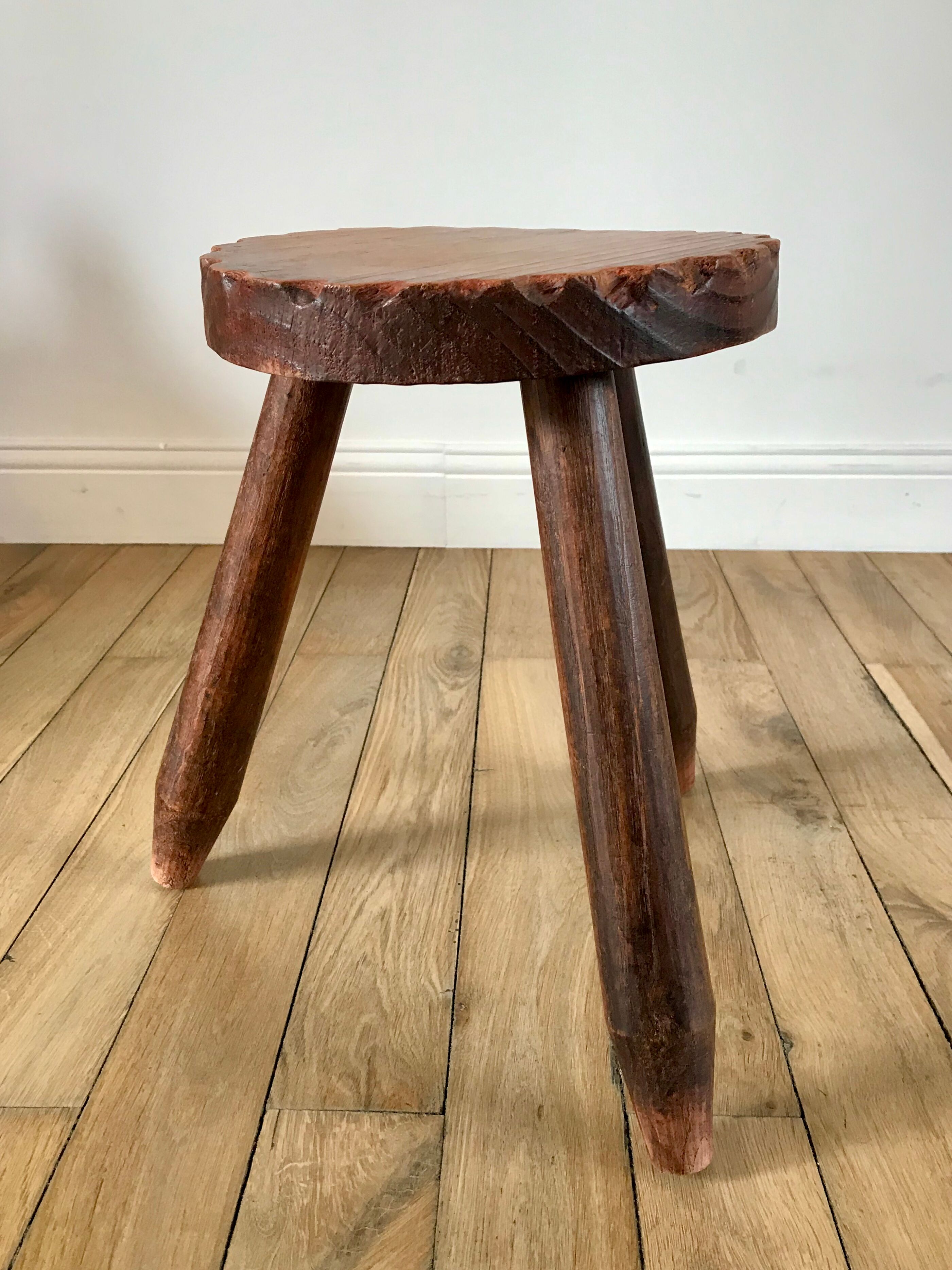 Wooden tripod stool 40s-50s