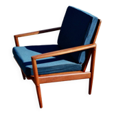 Fauteuil danois vintage en teck de john boné 1950