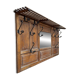 Large oak wall wardrobe from the early 20th century.