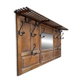 Large oak wall wardrobe from the early 20th century.