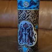 Old Man Roller Vase in Enamelled Ceramic