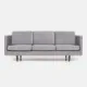 Alta sofa silver velour, Scandinavian design