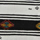 6x13 White & Black Hemp Carpet, 202x404Cm