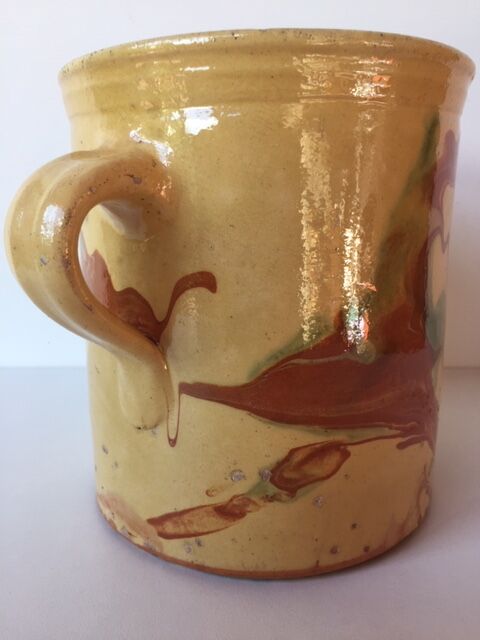 Glazed earth pitcher