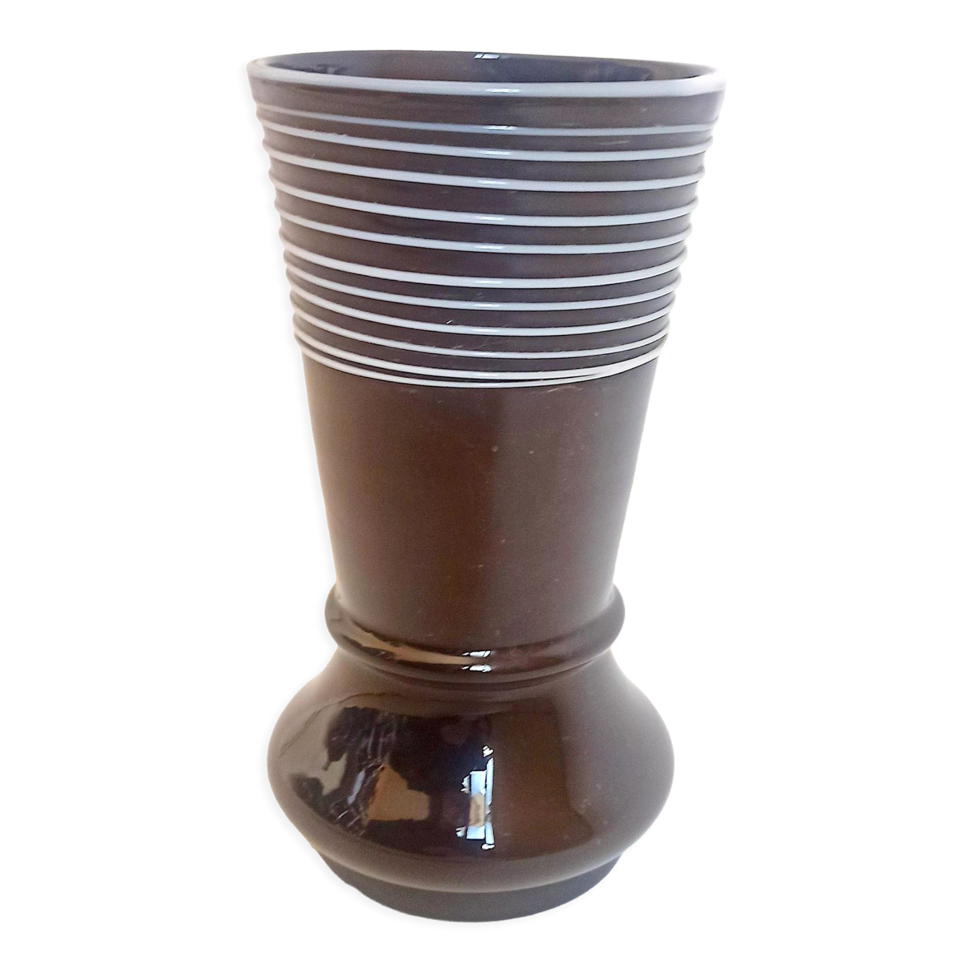 Garnet glass vase 60s