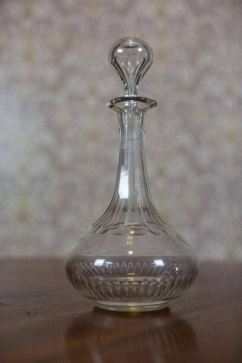 Decorative Crystal Liquor Decanter, 1930s