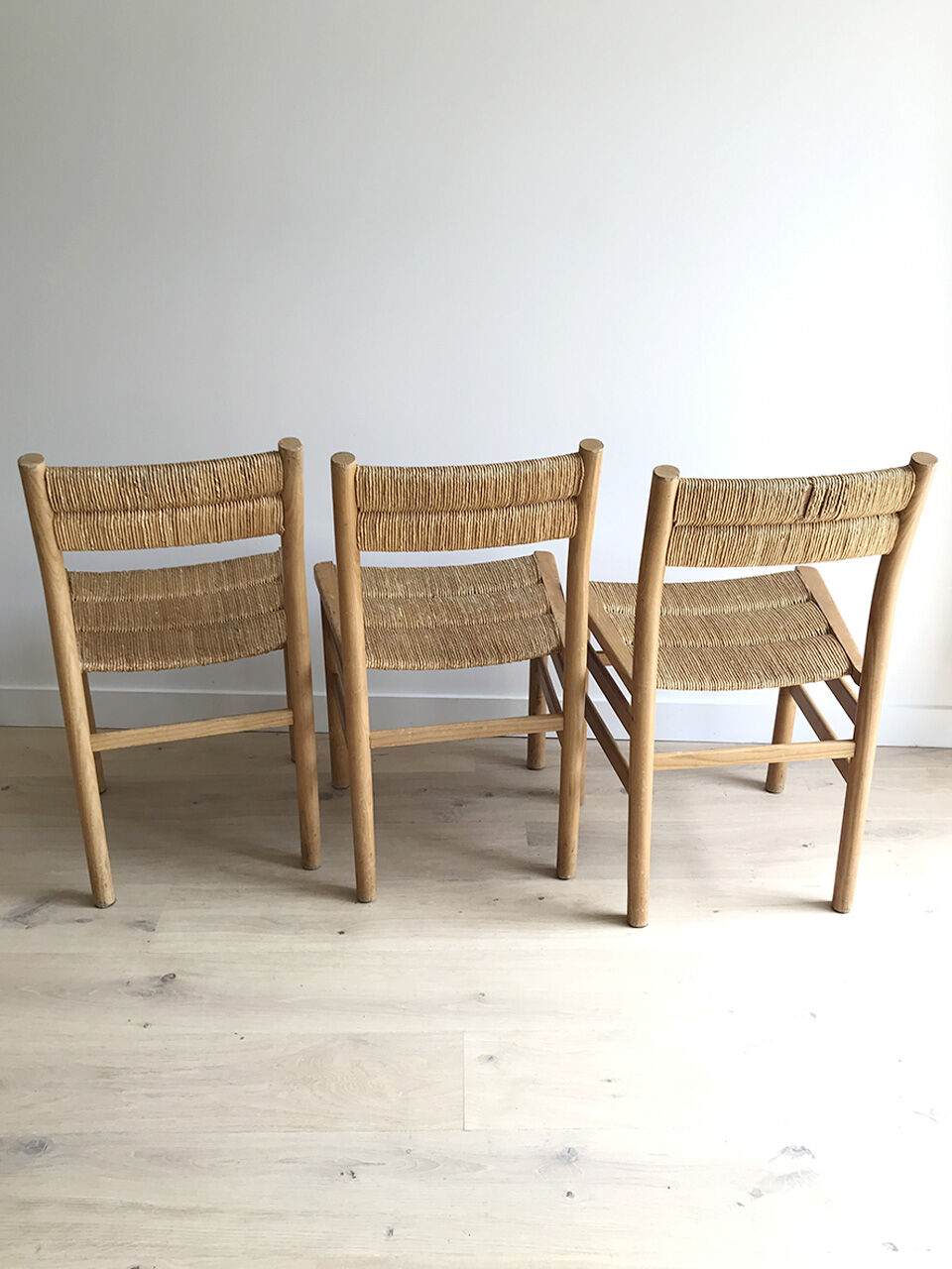 3 Pierre Gautier-Delaye chairs. Vergnères 1960s edition