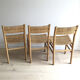 3 Pierre Gautier-Delaye chairs. Vergnères 1960s edition