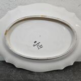 Large Quimper HB earthenware dish - Breton decor