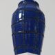 Vintage ceramic vase in fat lava style, Memphis spider web.