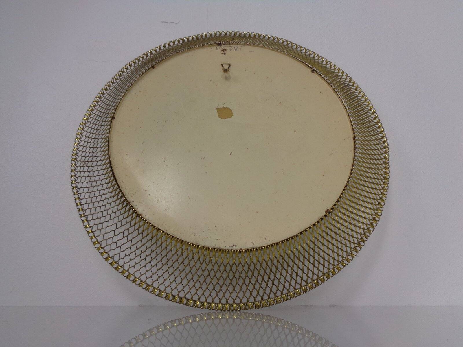 Vintage French Brass Mirror, 1960s