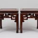 2 tables basses style asiatique