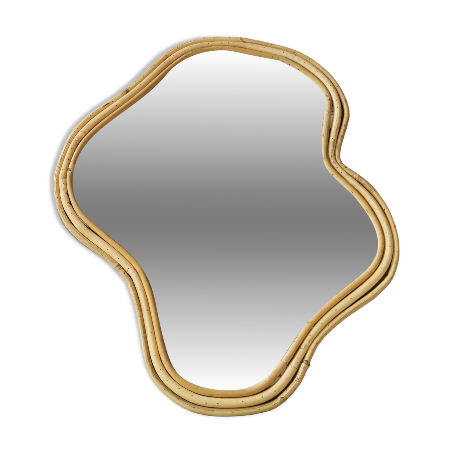 Archibald wooden mirror – 40×35 cm – Mirror - slight snag on the mirror