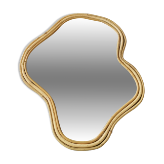 Miroir Archibald en bois – 40×35 cm – Miroir - léger accroc sur le miroir