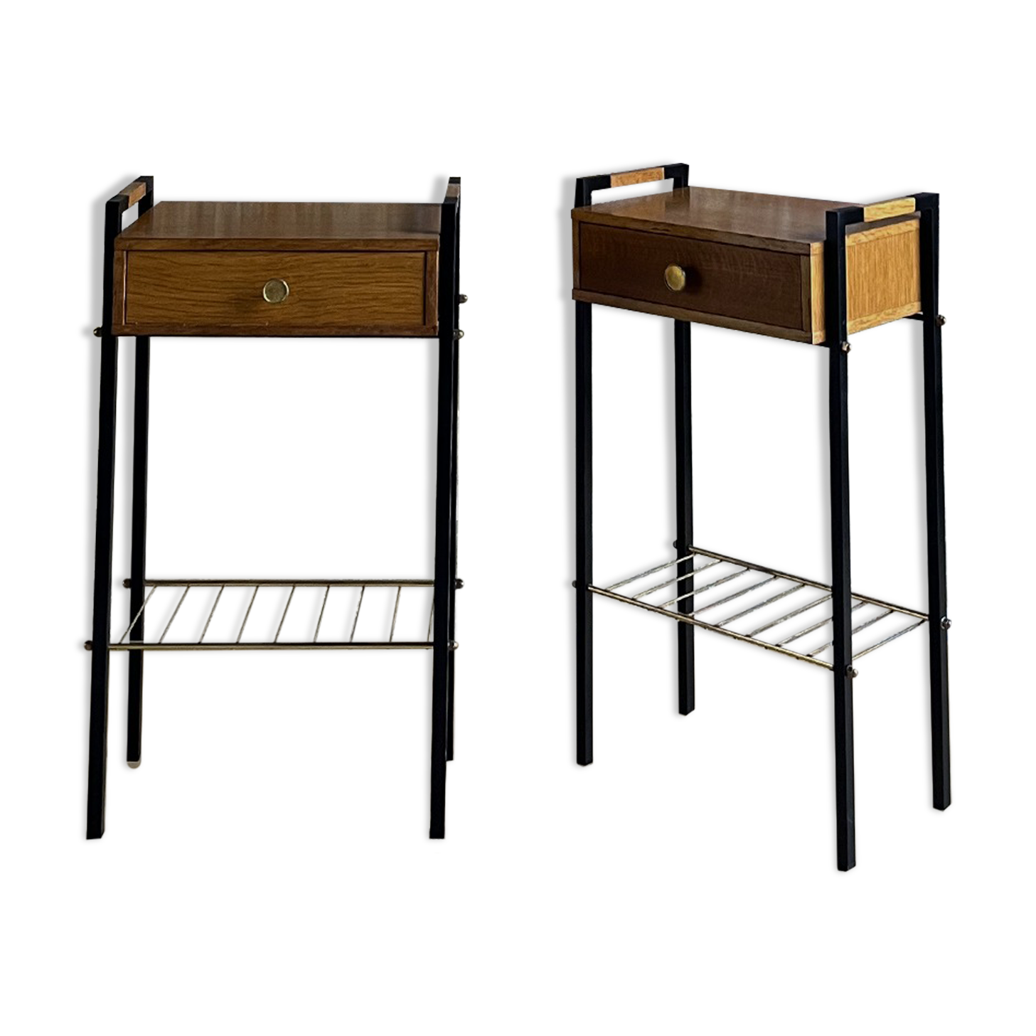 Pair of mid-century modern bedside tables